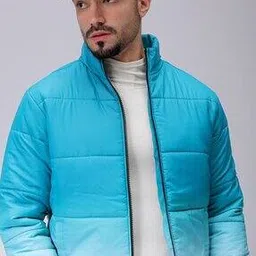 the indian garage co Men Ombre Print Slim Fit Bomber Jacket-picture-33