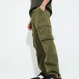 Men Cargo Joggers with Flap Pockets-image-44