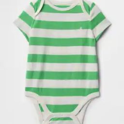Infants Striped Cotton Round-Neck Body Suit-15