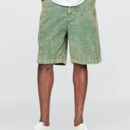 Loose Fit Mid-Rise Knee Length Carpenter Shorts-picture-47