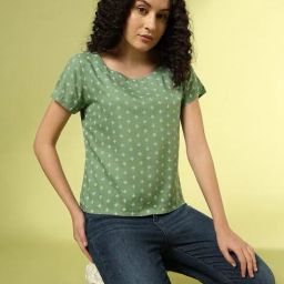 acai Women Geometric Print Relaxed Fit Top image 1