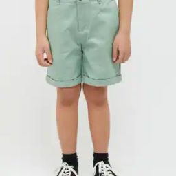 Boys Regular Fit Flat-Front Shorts-image-5