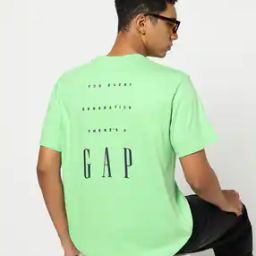 Men Typographic Print Relaxed Fit Crew-Neck T-Shirt with Patch Pocket-image-102