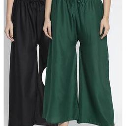 Pack of 2 Women Palazzos with Elasticated Waist-16