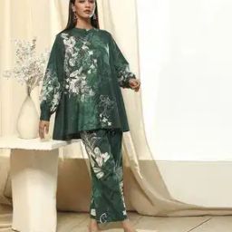 Women Floral Print Shirt & Palazzos Set-image-5