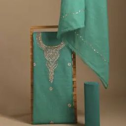 Hand Dyed Gota Patti Unstitched Dress Material-image-27
