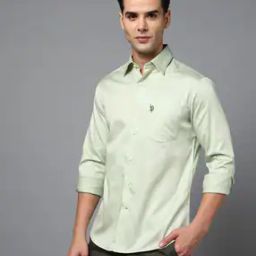 Men Tailored Fit Cotton Shirt-image-46