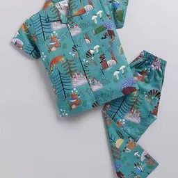 nauti kidz Boys Cartoon Nightsuit Set-picture-37
