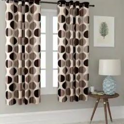 Set of 2 Printed Window Curtains-2