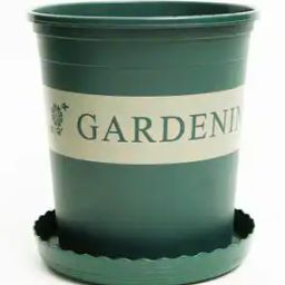 Mini Plastic Flower Pot with Tray-28