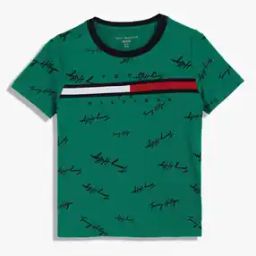 Boys Brand Print Regular Fit Polo T-Shirt-45