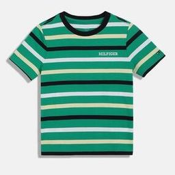 Boys Striped Regular Fit Round-Neck T-Shirt-image-65