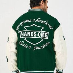 MenTypographic Bomber Jacket-image-59
