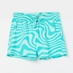 fame forever by lifestyle Girls Western Wear Abstract Shorts-picture-30
