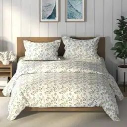 150 TC Floral King Size Bedsheets Comforter with Pillow Covers -image-57