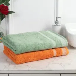 Set of 2 Cotton Bath Towels-image-12