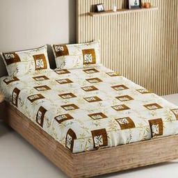 bianca 200 TC Geometric Print King Size Bedsheet-picture-20