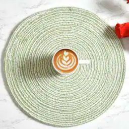 Textured Round Shape Placemat-image-0
