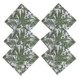 6 Pieces Leaf Printed Dinner Table Napkins-image-12