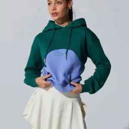 Women Colourblock Tailored Fit Hoodie-picture-30