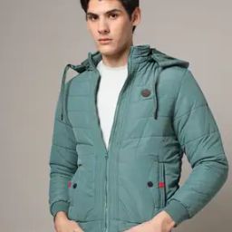 Zip-Front High-Neck Bomber Jacket with Detachable Hood-picture-11