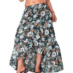 jyeshta Women Floral Print A-Line Skirt-picture-3