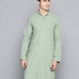jompers Embroidered Long Kurta with Mandarin Collar-picture-6