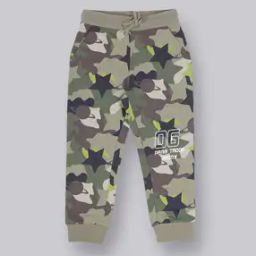 Boys Camouflage Print Joggers with Insert Pockets-4