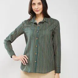pink fort Women Stripes Top-picture-36