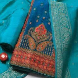 Women Paisley Woven 3-Piece Unstitched Dress Material-image-96