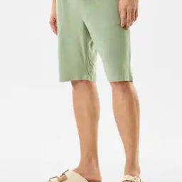 Men Mid-Rise City Shorts with Elasticated Drawstring Waist-picture-3