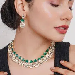 divisha Women Necklace and Earings Set-picture-3
