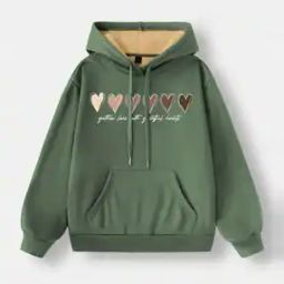Women Typographic Print Hoodie-image-94