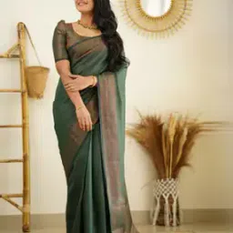 Women Soft Silk Saree with Contrast Border-picture-18
