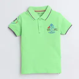 Boys Embroidered Polo T-Shirt-image-2