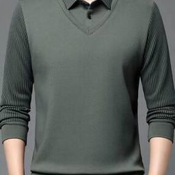 Men Striped Regular Fit T-Shirt with Full Sleeves-image-5