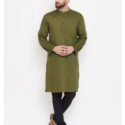Long Kurta with Patch Pocket-2