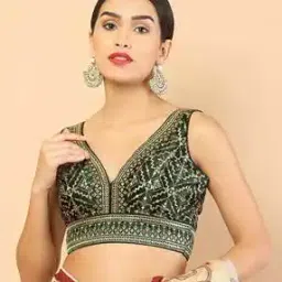 Embellished Back Open Blouse-picture-5