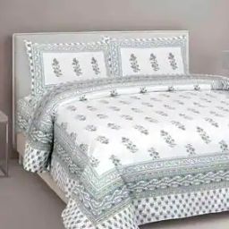 150 TC Floral Print King-Size Bedsheet with Pillow Covers -image-56