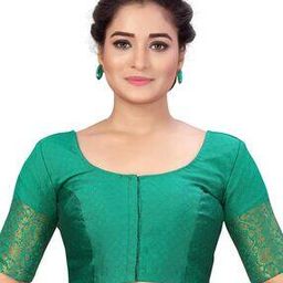 Brocade Front-Open Blouse-12