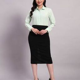 Women Spread Collar Shirt with Full Sleeves -image-111