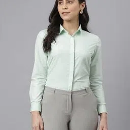 english navy Spread Collar Shirt with Full Sleeves-picture-20