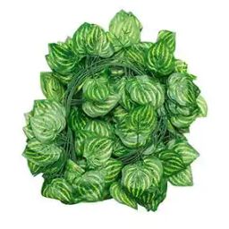 homesake Set of 2 Moneyplant Leaf Garland Wreath Lamp with 50 LED Lights-picture-20