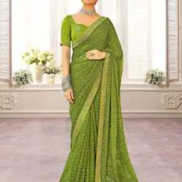 Women Bandhani Print Georgette Saree-image-20