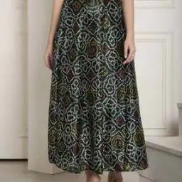 Women Bandhni Print Flared Skirt-picture-13
