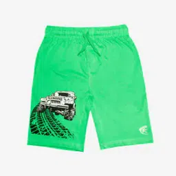 Graphic Print Flat-Front Shorts-picture-36