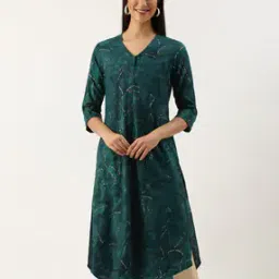 amukti Women V Neck A-line Kurta-picture-28
