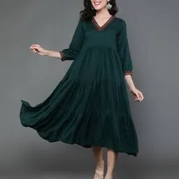 antaran Women Embroidered Tiered Dress-picture-20
