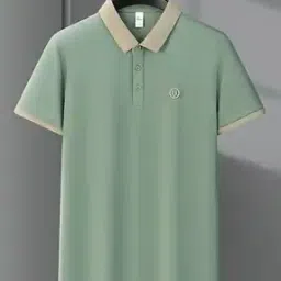 Men Regular Fit Polo T-Shirt with Short Sleeves-picture-35
