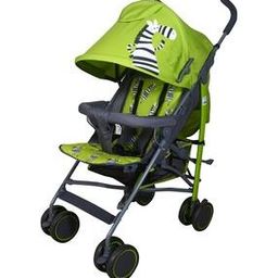 Graphic Print Stroller with Adjustable Footrest-image-2